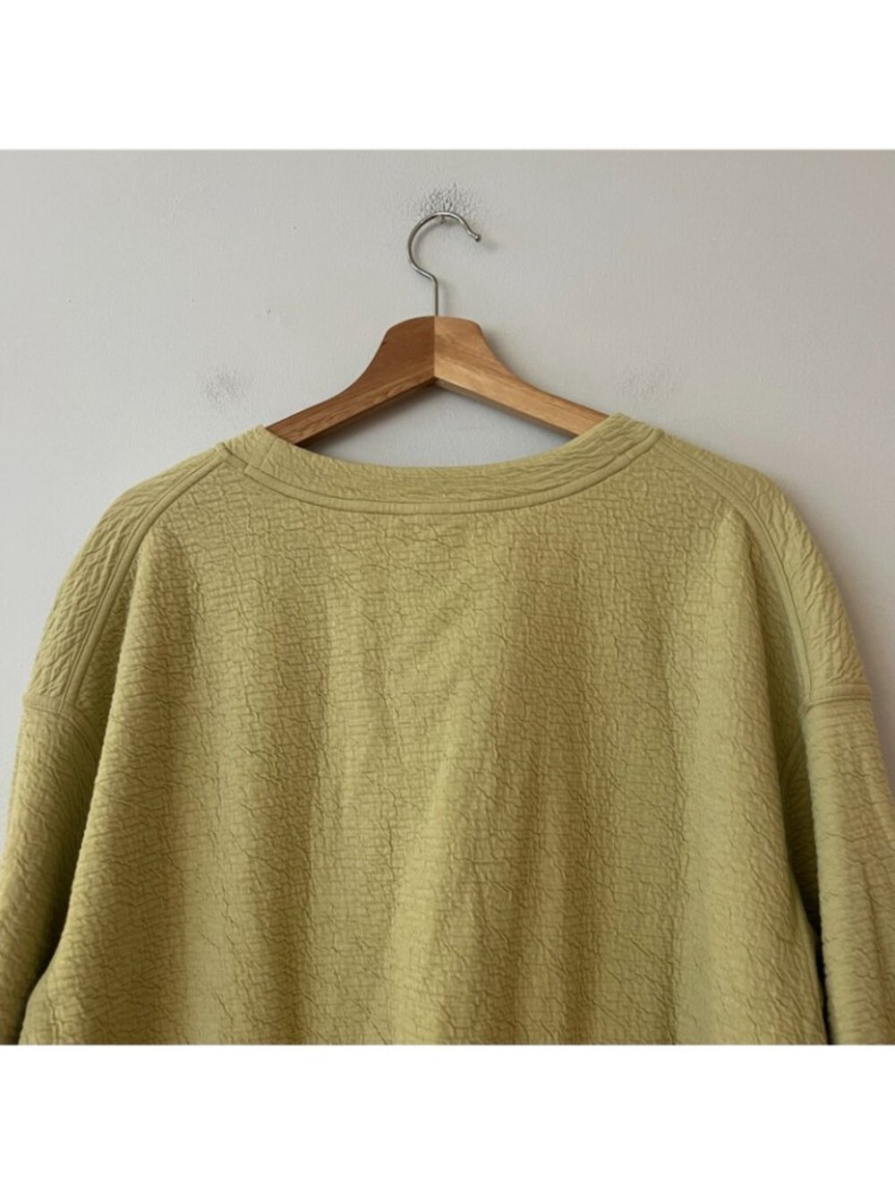 Lululemon Textured Crewneck Pullover Sweatshirt Dew Green Women's Size 12 - Picture 8 of 8